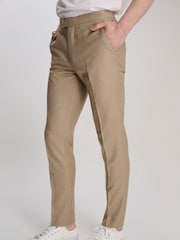 Harry Brown Brown Slim Fit Suit Archie Melange Trousers - Image 5 of 8