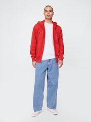 Gap Red VintageSoft Logo Zip Hoodie - Image 3 of 5