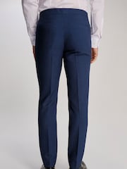 Harry Brown Blue Slim Fit Suit Archie Melange Trousers - Image 2 of 7