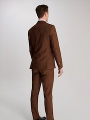 Harry Brown Brown Sandro Linen Look Double Breasted Suit Jacket - Image 10 of 12