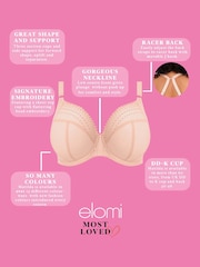 Elomi Pink Matilda Underwire Plunge Bra - Image 4 of 5