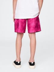Gap Pink Tie-Dye Quick-Dry Lined Shorts (4-13yrs) - Image 2 of 5