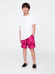 Gap Pink Tie-Dye Quick-Dry Lined Shorts (4-13yrs) - Image 3 of 5