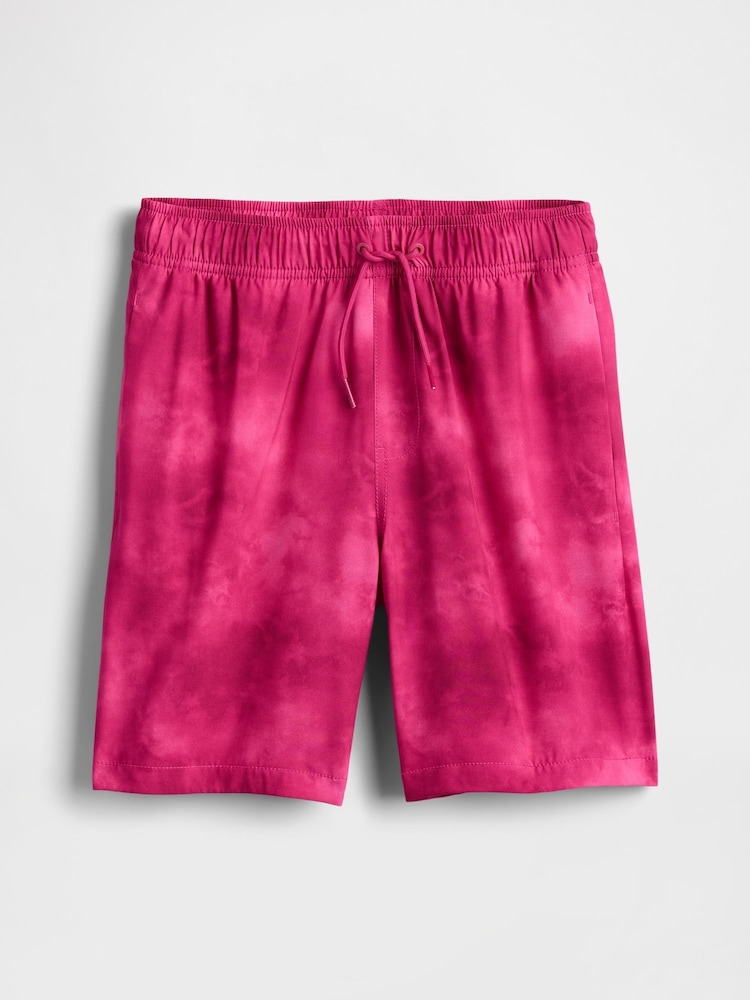 Gap Pink Tie-Dye Quick-Dry Lined Shorts (4-13yrs) - Image 5 of 5