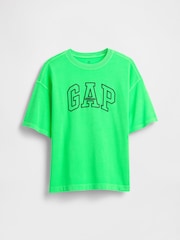 Gap Green Heavyweight Athletic Logo Short Sleeve T-Shirt (4-13yrs) - Image 1 of 2