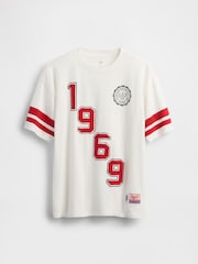 Gap White Logo Jersey Short Sleeve T-Shirt (4-13yrs) - Image 1 of 2