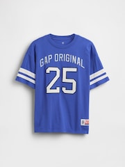 Gap Blue Logo Jersey Short Sleeve T-Shirt (4-13yrs) - Image 1 of 2