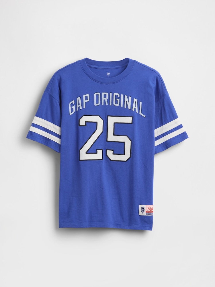 Gap Blue Logo Jersey Short Sleeve T-Shirt (4-13yrs) - Image 1 of 2