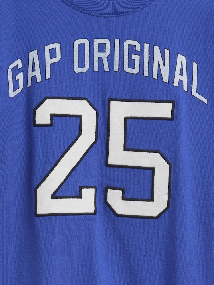 Gap Blue Logo Jersey Short Sleeve T-Shirt (4-13yrs) - Image 2 of 2