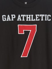 Gap Black Logo Jersey Short Sleeve T-Shirt (4-13yrs) - Image 2 of 2