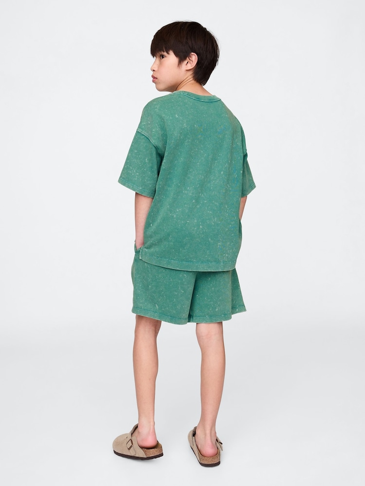 Gap Green 5" Washed Easy Shorts (4-13yrs) - Image 2 of 5