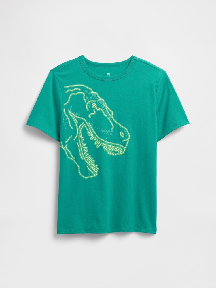 Gap Green Vintage Graphic T-Shirt (4-13yrs) - Image 1 of 3