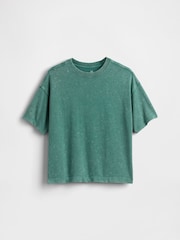 Gap Green Heavyweight Short Sleeve T-Shirt (4-13yrs) - Image 1 of 1