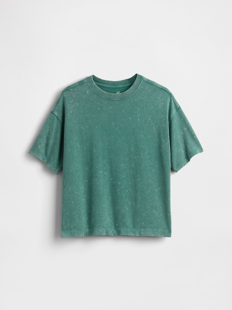 Gap Green Heavyweight Short Sleeve T-Shirt (4-13yrs) - Image 1 of 1