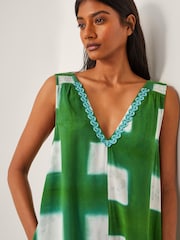 Monsoon Green Halia Check Jumpsuit - Image 3 of 4