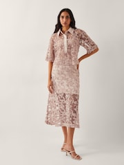 Monsoon Alanna Sheer Appliqué Midi Skirt - Imagen 5 de 5