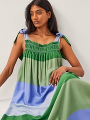 Monsoon Blue Lola Stripe Maxi Dress - Image 2 of 4