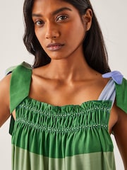 Monsoon Blue Lola Stripe Maxi Dress - Image 4 of 4