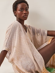 Monsoon Natural Clea Bandhani Beach Cover-Up - Image 2 of 4