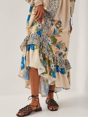Monsoon Natural Kara Floral Maxi Dress - Image 2 of 4