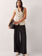 Monsoon Natural Isabel Polka Dot Waistcoat - Image 1 of 5