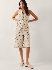 Monsoon Natural Isabel Polka Dot Waistcoat - Image 5 of 5