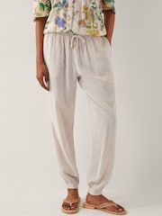 Monsoon Natural Judy Tapered Trousers - Image 2 of 4