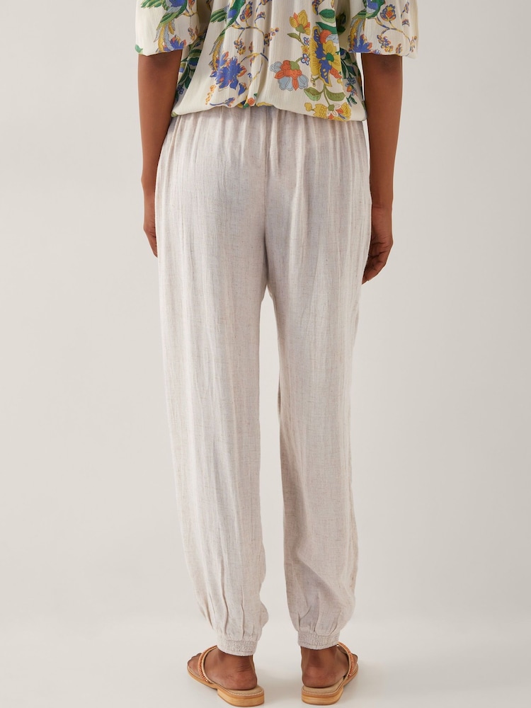 Monsoon Natural Judy Tapered Trousers - Image 4 of 4
