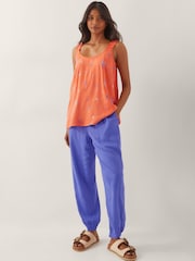 Monsoon Orange Kamila Embroidered Cami Top - Image 2 of 4