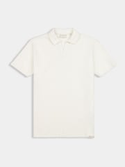 Cream - Tricou polo Revere din jerseu Peckham Rye pentru bărbați - Image 1 of 3