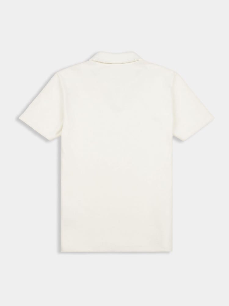 Cream - Tricou polo Revere din jerseu Peckham Rye pentru bărbați - Image 2 of 3