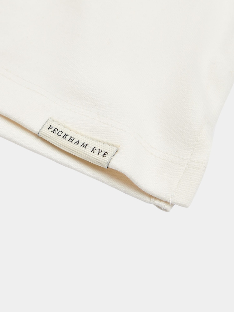 Cream - Tricou polo Revere din jerseu Peckham Rye pentru bărbați - Image 3 of 3