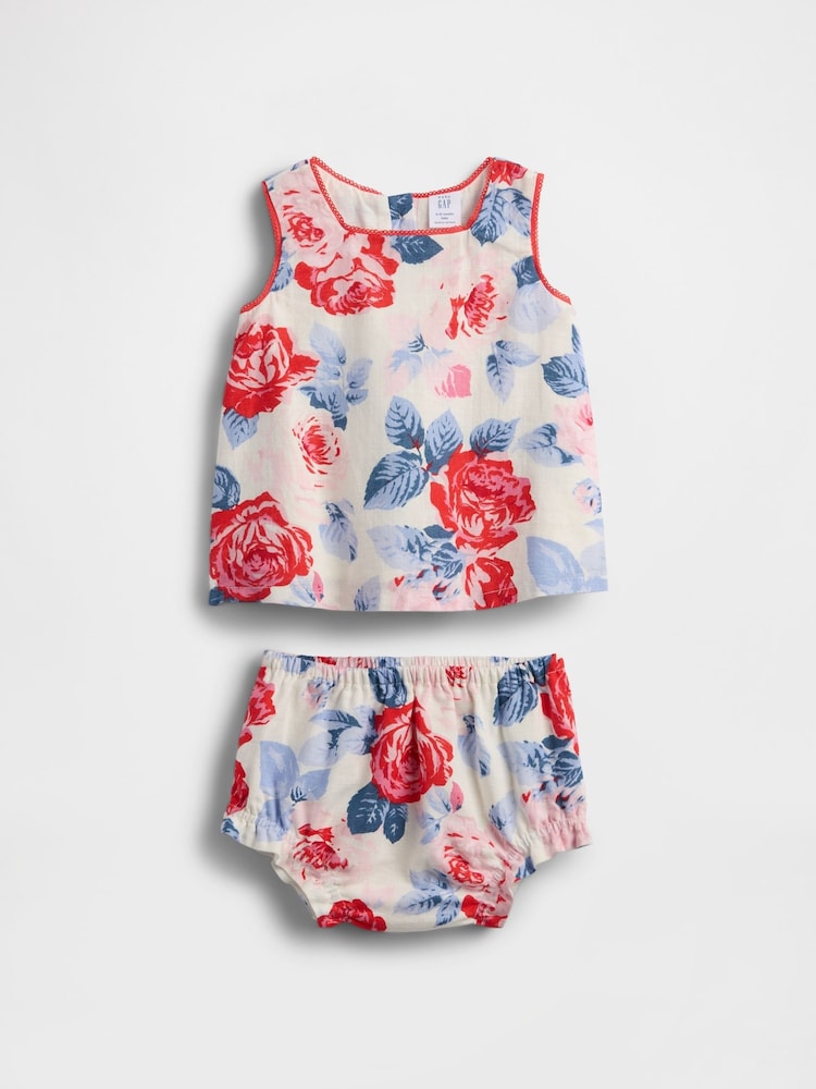 Gap Cream Linen-Cotton Outfit Set (Newborn-24mths) - Image 1 of 2