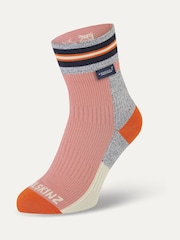 Sealskinz Surlingham Waterproof All Weather Ankle Length Striped Cuff Socks - Image 1 of 2