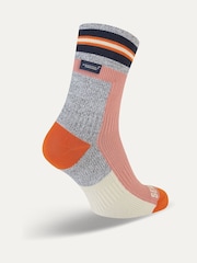 Sealskinz Surlingham Waterproof All Weather Ankle Length Striped Cuff Socks - Image 2 of 2