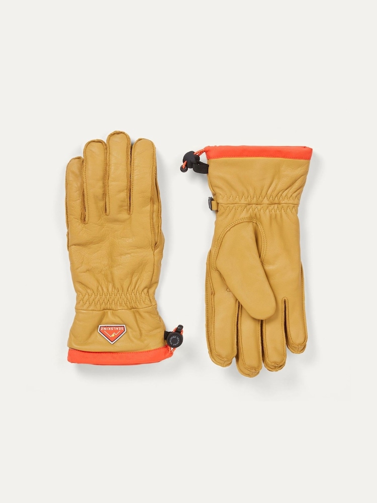 Sealskinz Westfield Waterproof Leather Hiking Brown Gloves with Fusion Control - Image 1 of 3