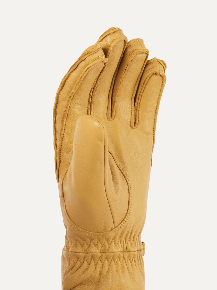 Sealskinz Westfield Waterproof Leather Hiking Brown Gloves with Fusion Control - Image 2 of 3