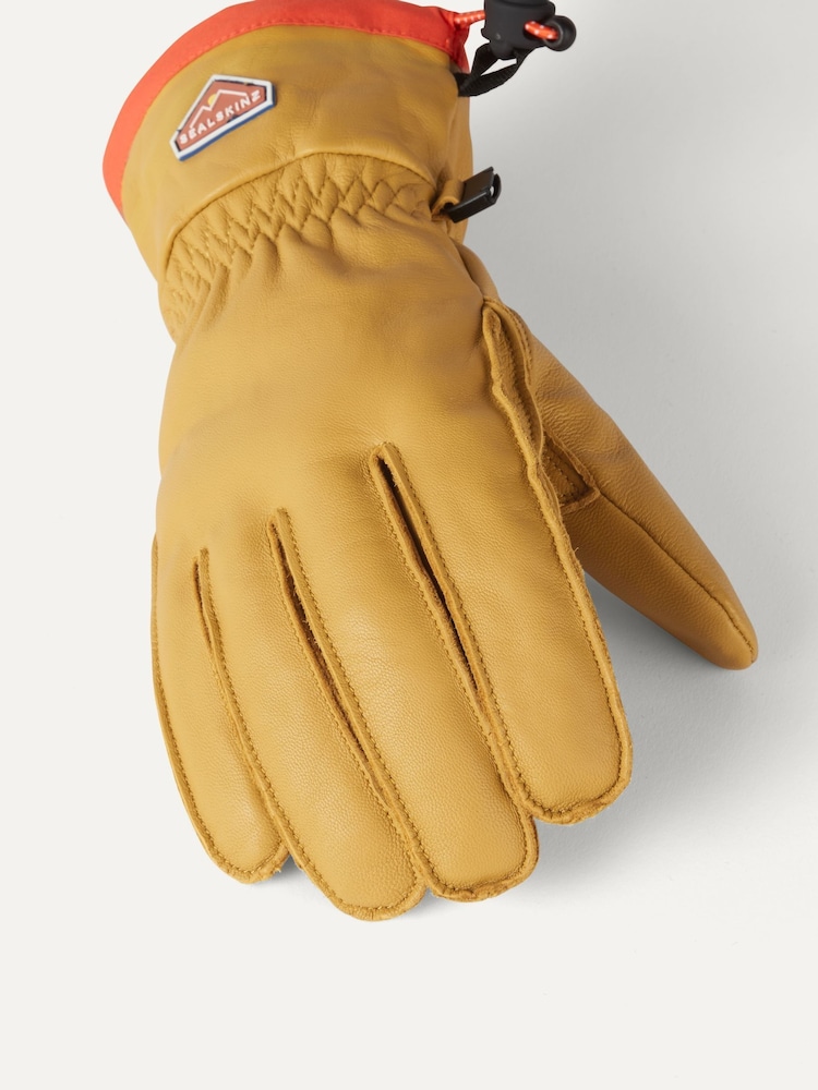 Sealskinz Westfield Waterproof Leather Hiking Brown Gloves with Fusion Control - Image 3 of 3