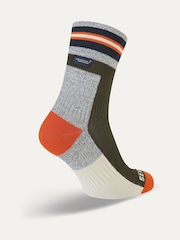 Sealskinz Surlingham Waterproof All Weather Ankle Length Striped Cuff Socks - Image 2 of 2