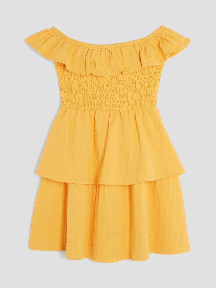 River Island Pink Girls Bardot Rara 100% Cotton Dress - Image 2 of 4