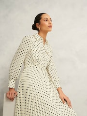 Hobbs White Petite Larina Dress - Image 3 of 4