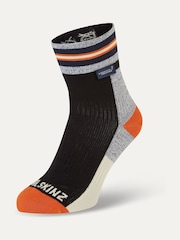 Sealskinz Surlingham Waterproof All Weather Ankle Length Striped Cuff Socks - Image 1 of 2