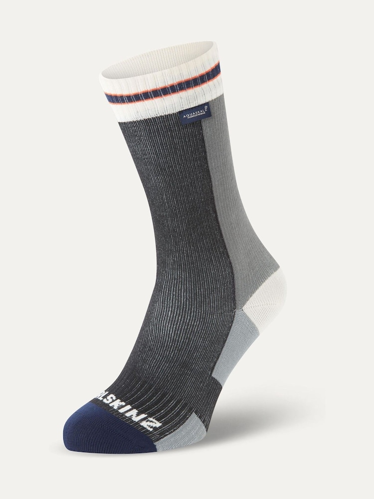 Sealskinz Billockby Waterproof All Weather Mid Length Lightweight Cycling Socks - Image 1 of 2