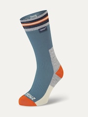 Sealskinz Surlingham Waterproof All Weather Mid Length Striped Cuff Socks - Image 1 of 2