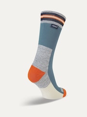 Sealskinz Surlingham Waterproof All Weather Mid Length Striped Cuff Socks - Image 2 of 2