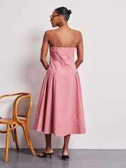 Vivere Pink Mabel 100% Cotton Sundress - Image 4 of 4