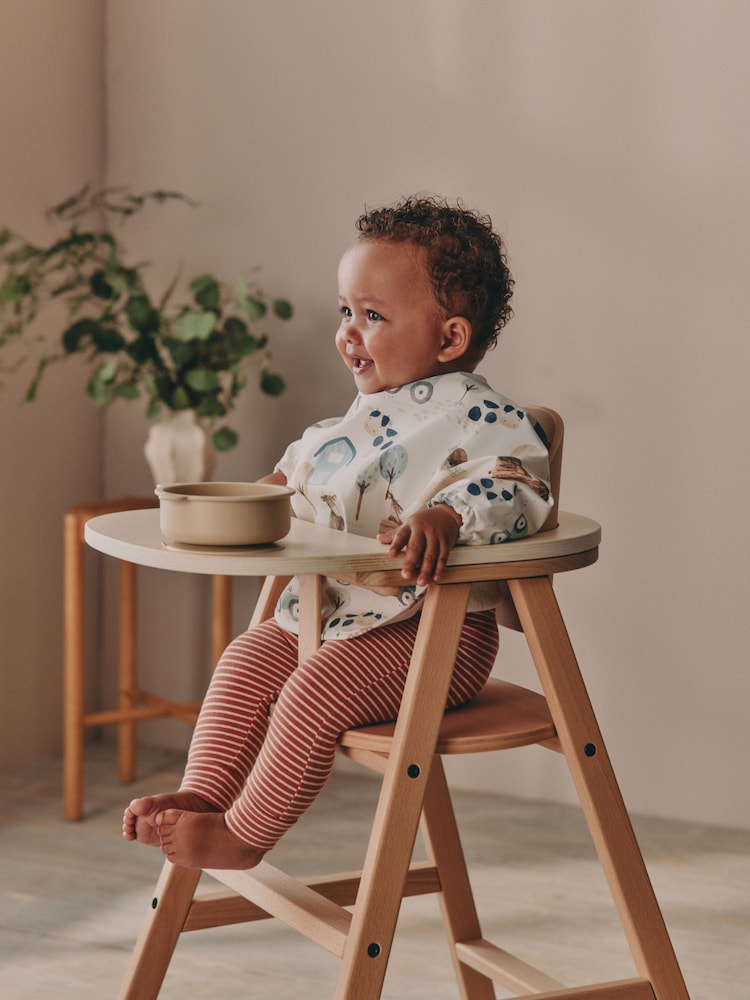Cream Farm Baby Weaning And Feeding Sleeved Bib - Image 1 of 2