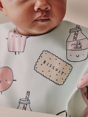 Mint Green Breakfast Club Baby Weaning And Feeding Sleeved Bib - Image 6 of 6