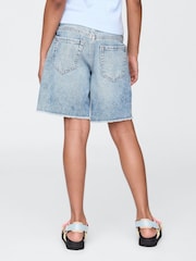 Gap Blue Low Rise Stride Denim Bermuda Shorts (5-13yrs) - Image 2 of 5