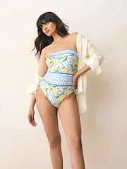 B by Ted Baker Tummy Control Bandeau Swimsuit - Image 2 of 10